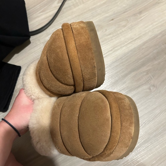 UGG Tan Shearling Slippers - Picture 8 of 11